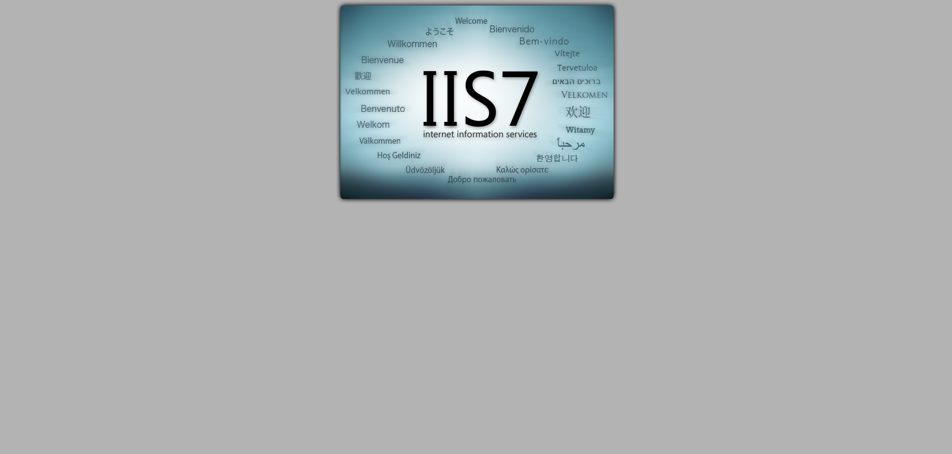 IIS7 Default Page