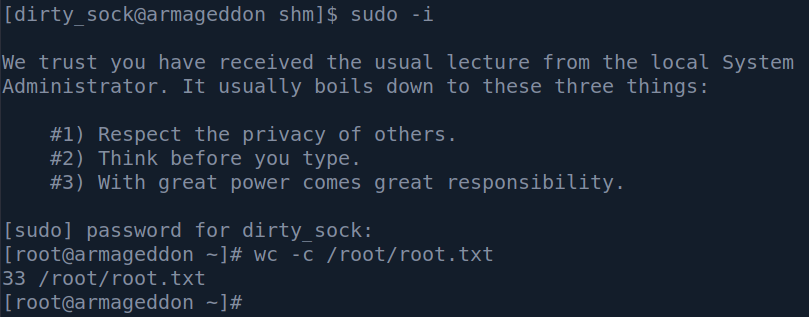 Sudo -i for the root shell